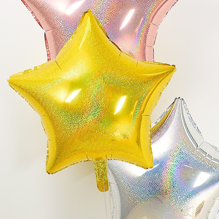 24인치 별 홀로그램 골드 은박풍선 생일파티장식 홈파티파티용품