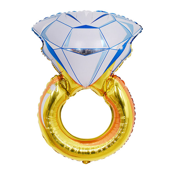 헬륨은박풍선 다이아몬드반지 결혼식 프로포즈파티용품