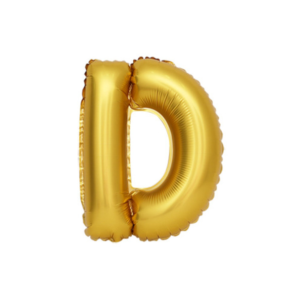알파벳풍선 소 골드 D 은박풍선/이니셜풍선파티용품