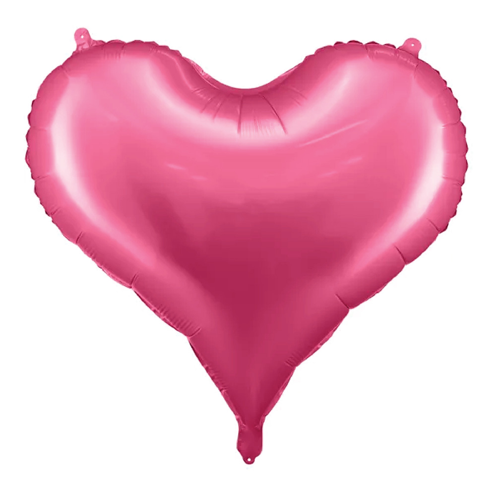 파티데코 볼륨하트 은박풍선 핑크 61cm 53cm파티용품