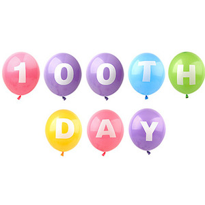 알파벳풍선set] 100th day 백일,남자친구100일,여자친구100일,100일이벤트,백일이벤트,기념일,풍선이벤트파티용품