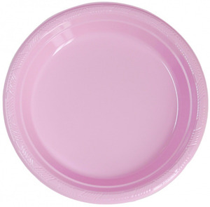 PVC접시]핑크(18cm-10개입) 파자마파티,접시,준비용품,소품,파티용품,쫑파티,테이블꾸미기,테이블접시,포크파티용품