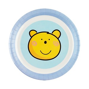 파티접시]블루베어(18cm-6개입)핑크곰,핑크접시,핑크곰접시,파티접시,생일파티,파티용품,파자마파티,분위기연출,방법,재료,용품,파는곳파티용품
